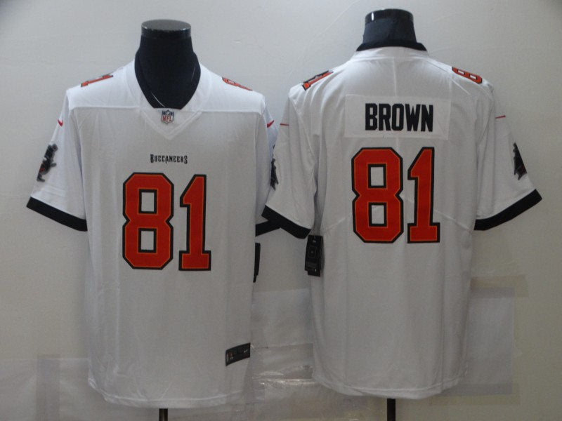 Men’s Tampa Bay Buccaneers #81 Antonio Brown Nike White Game Football Jersey