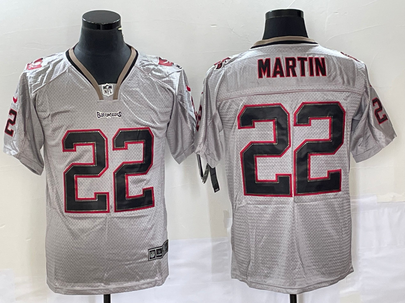Men’s Tampa Bay Buccaneers Doug Martin #22 Gray Jersey