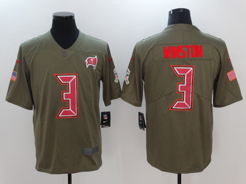 Men’s Tampa Bay Buccaneers Jameis Winston #3 Brown Jersey