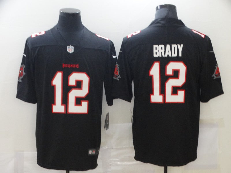 Men’s Tampa Bay Buccaneers Tom Brady #12 Black Jersey