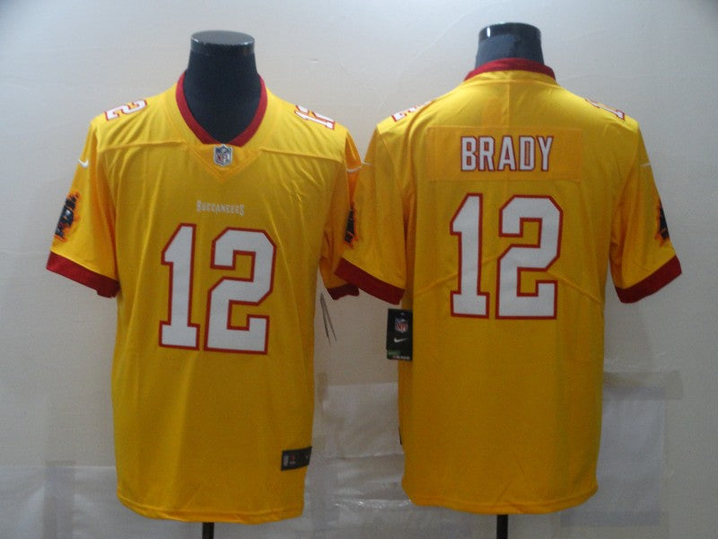 Men’s Tampa Bay Buccaneers Tom Brady #12 Yellow Jersey