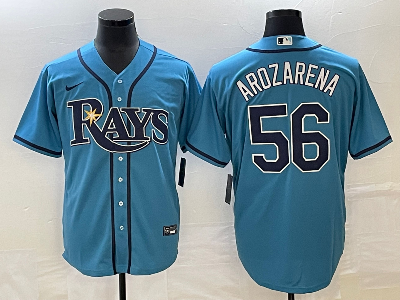 Men’s Tampa Bay Rays Randy Arozarena #56 Blue Jersey