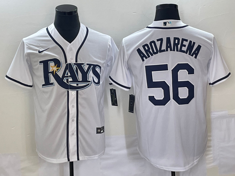 Men’s Tampa Bay Rays Randy Arozarena #56 White Jersey