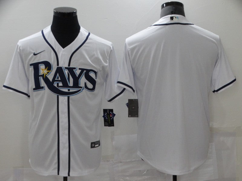 Men’s Tampa Bay Rays White Home Blank Jersey