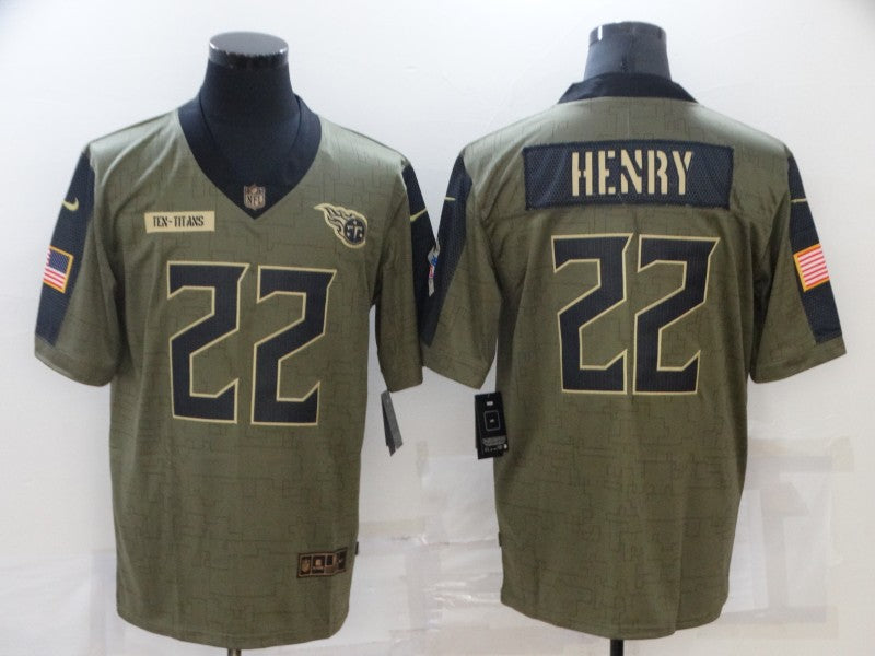 Men’s Tennessee Titans Derrick Henry #22 Brown Jersey