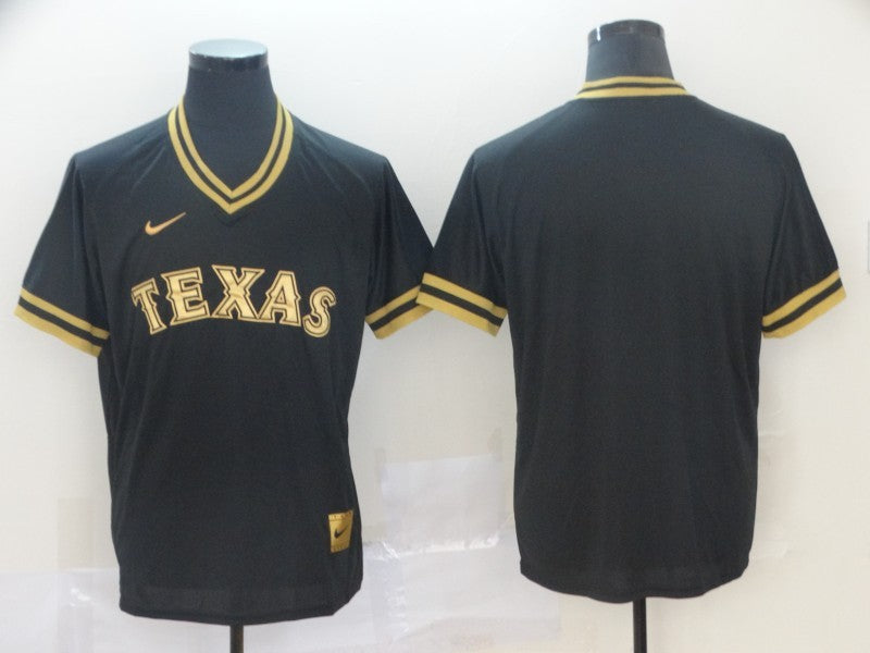 Men’s Texas Rangers Black Blank Jersey