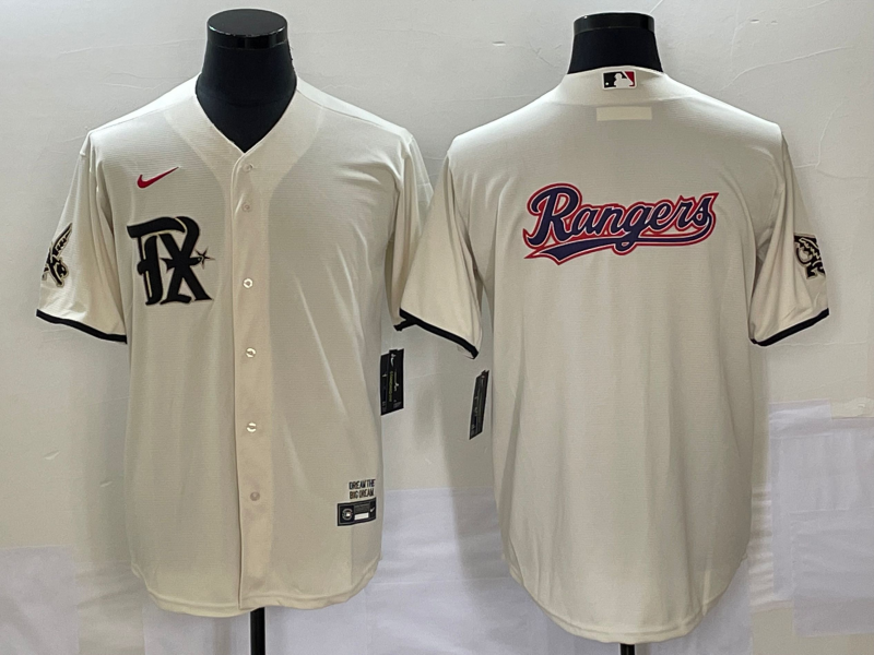 Men’s Texas Rangers Cream 2023 City Connect Jersey