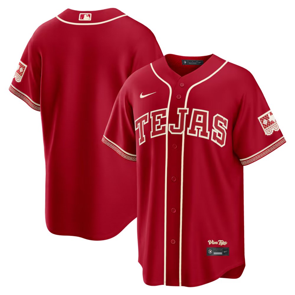 Men’s Texas Rangers Nike Red 2026 City Connect Stadium Jersey