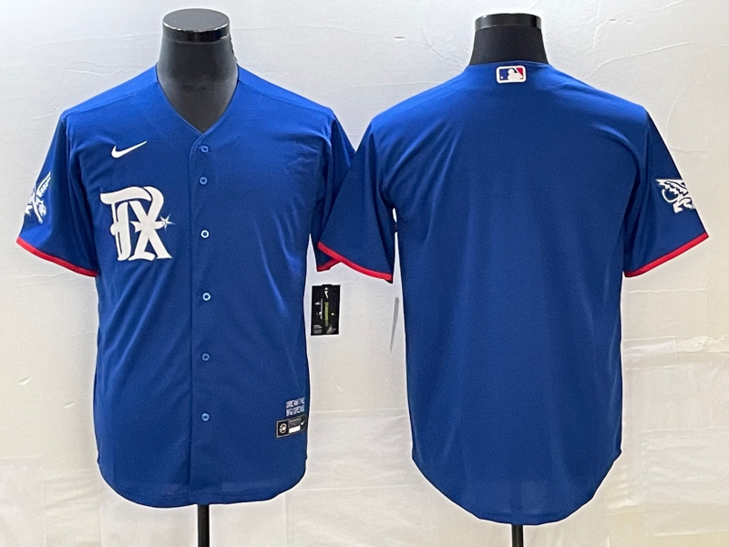 Men’s Texas Rangers Royal Blank Jersey
