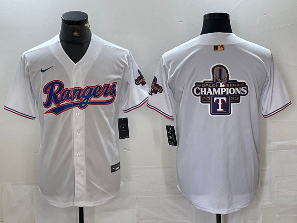 Men’s Texas Rangers White 2024 Gold Collection Jersey