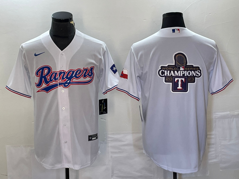 Men’s Texas Rangers White Home Jersey