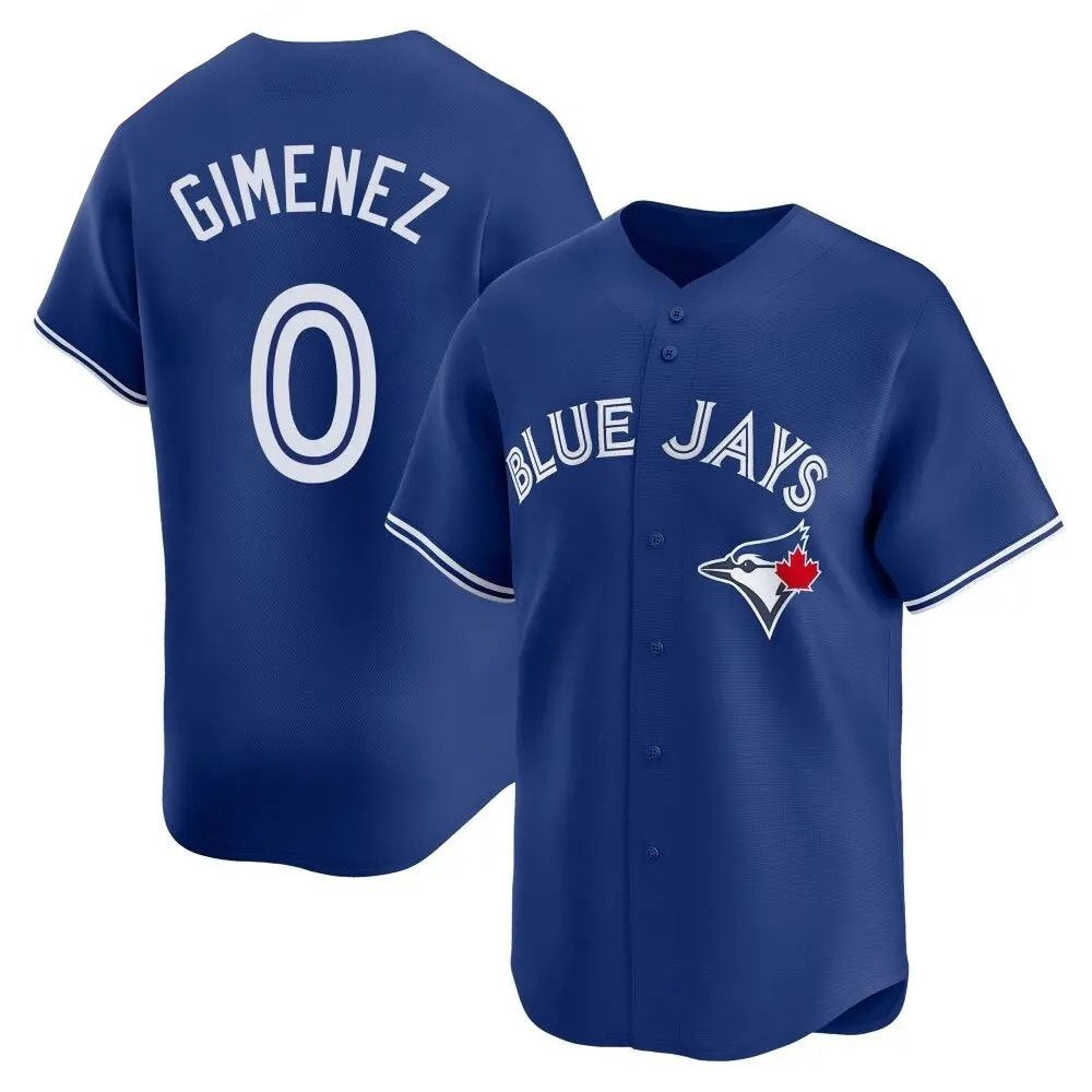 Men’s Toronto Blue Jays #0 Andres Gimenez Royal Home Replica Jersey