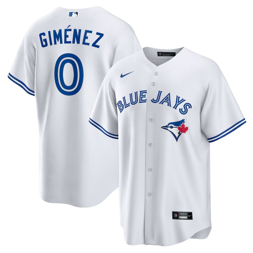 Men/Women/Youth Men’s Toronto Blue Jays #0 Andres Gimenez White Home Replica Jersey