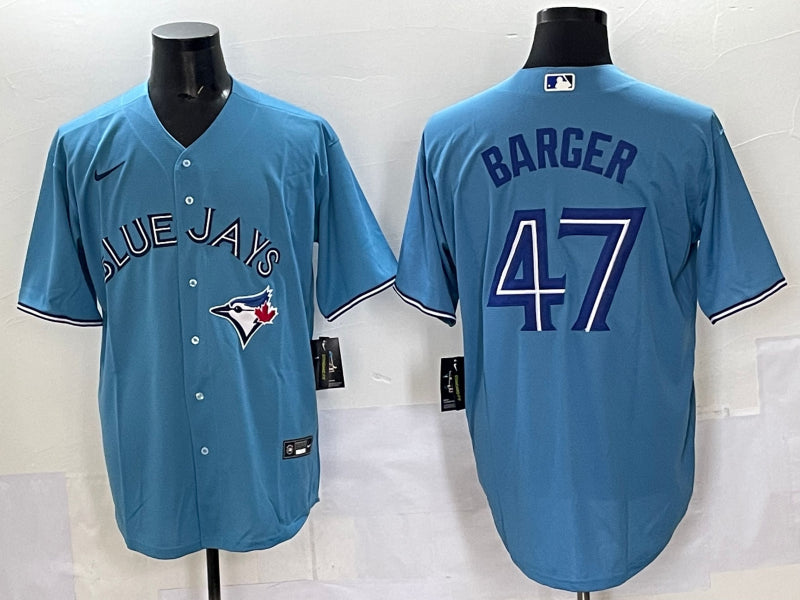 Men’s Toronto Blue Jays Addison Barger #47 Powder Blue Jersey