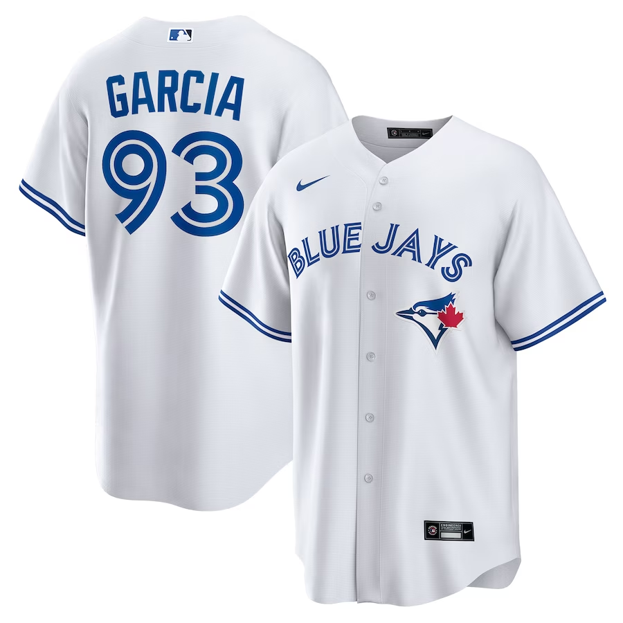 Men’s Toronto Blue Jays Yimi Garcia #93 White Home Jersey
