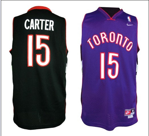 Men’s Toronto Raptors #15 Vince Carter Purple/Black Mixture Jersey