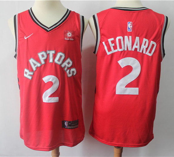 Men’s Toronto Raptors #2 Kawhi Leonard Red Chinese Red Icon Edition Basketball Jersey