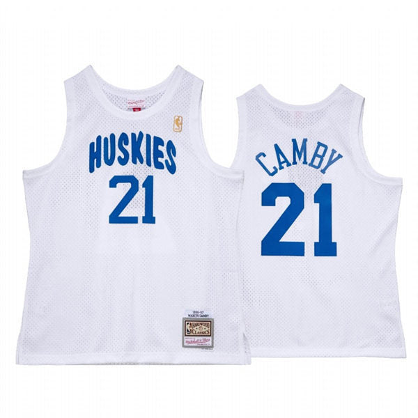 Men’s Toronto Raptors #21 Marcus Camby White 1996-97 Hardwood Classics Jersey