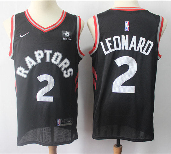 Men’s Toronto Raptors#2 Kawhi Leonard Black Statement Edition Basketball Jersey