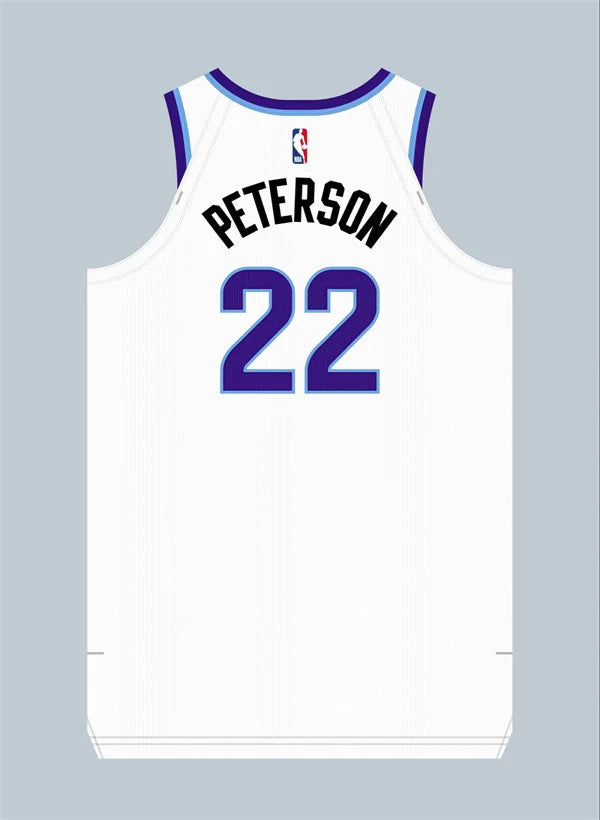 Mens Utah Jazz #22 Darryn Peterson Nike 2026 White Association Edition Swingman Jersey