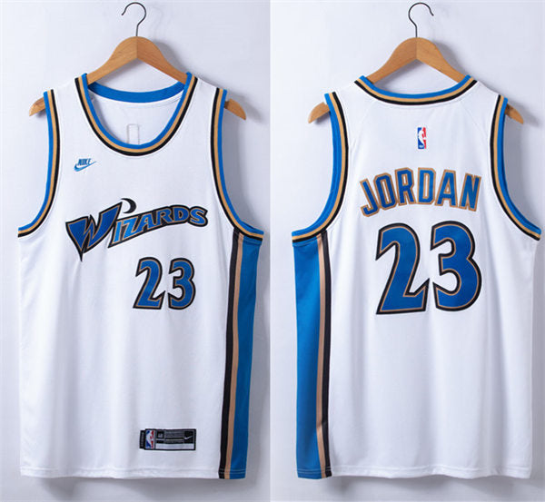 Men’s Washington Bullets #23 Michael Jordan Nike 2022-23 Classic Edition Swingman Jersey White