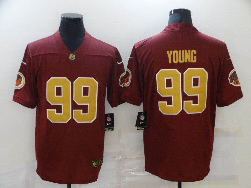 Men’s Washington Commanders Chase Young #99 Red Jersey