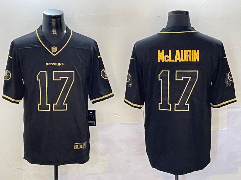 Men’s Washington Commanders Terry McLaurin #17 Black Jersey