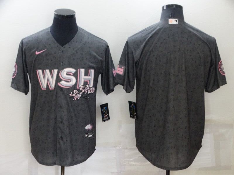 Men’s Washington Nationals Gray City Connect Blank Jersey