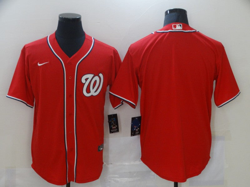 Men’s Washington Nationals Red Alternate Blank Jersey