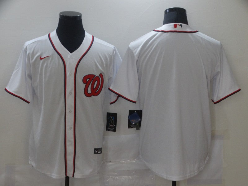Men’s Washington Nationals White Home Blank Jersey