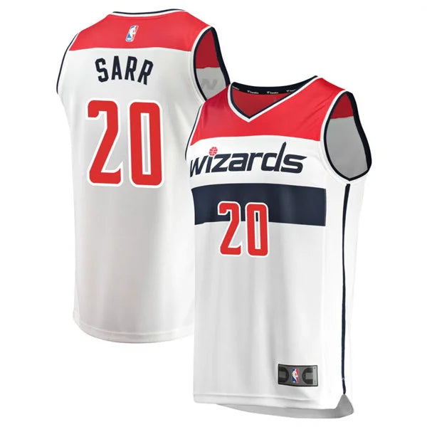 Mens Washington Wizards #20 Alex Sarr Nike White Association Edition Swingman Jersey