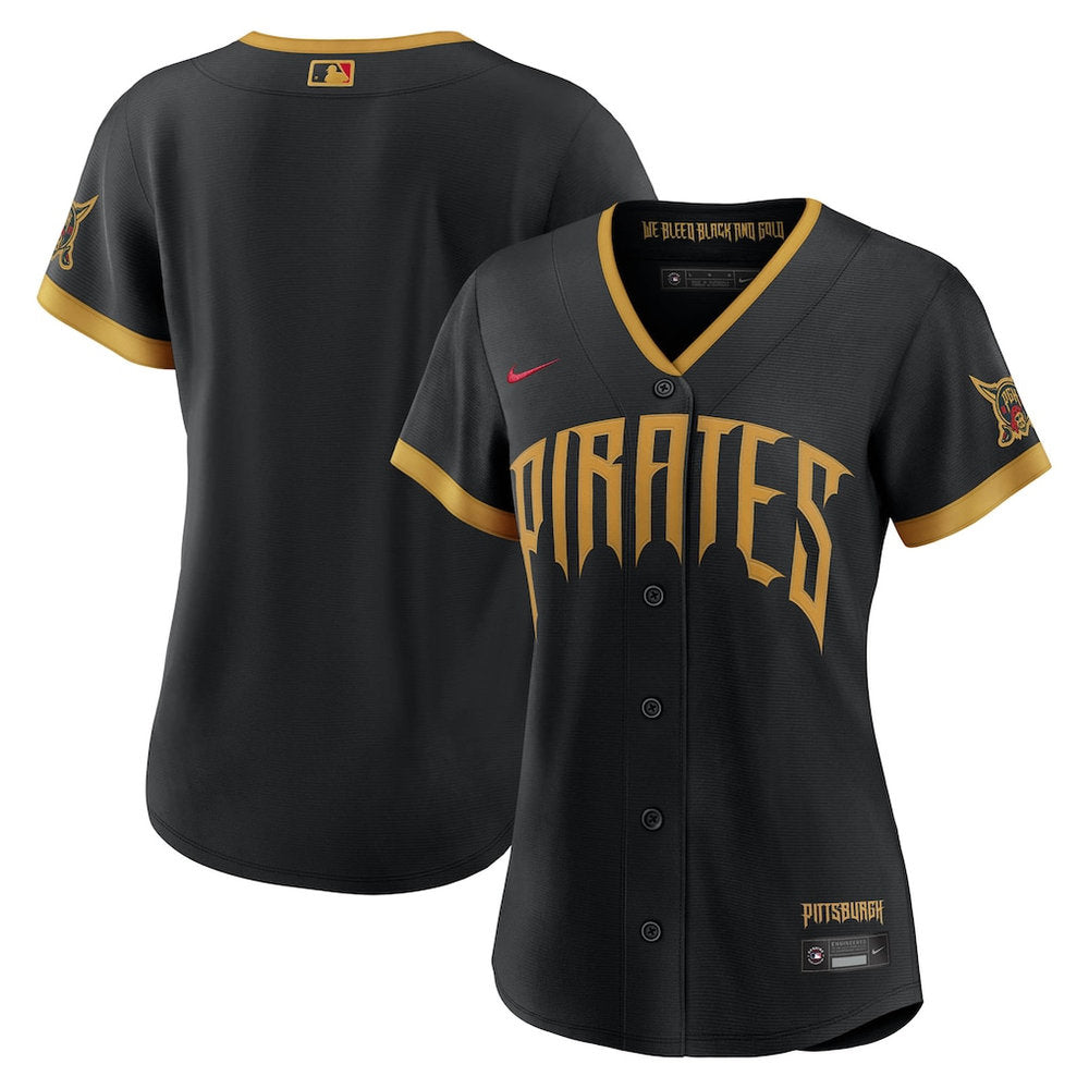 Women’s Pittsburgh Pirates Nike Black 2026 City Connect Stadium Jersey