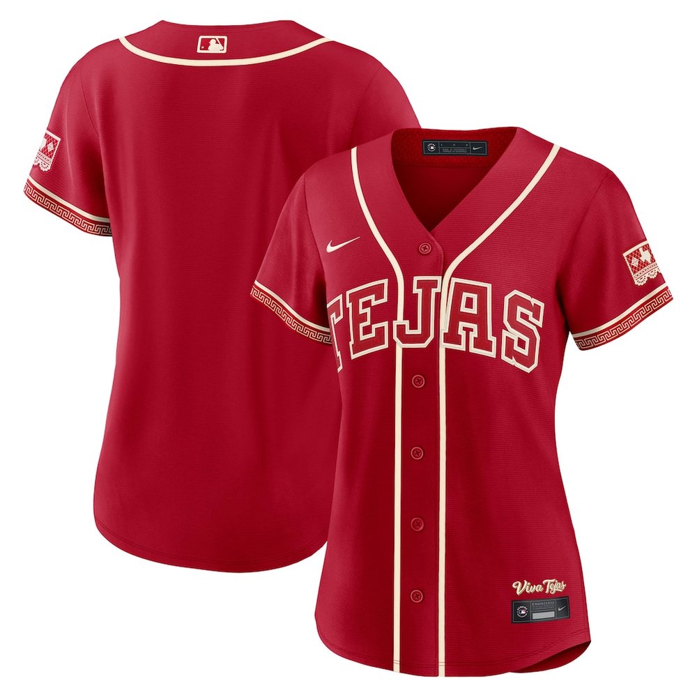Women’s Texas Rangers Nike Red 2026 City Connect Stadium Jersey