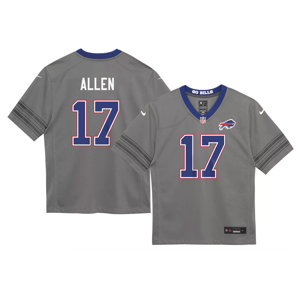 Youth Buffalo Bills #17 Josh Allen Gray Nickel City Vapor F.U.S.E. Limited Jersey