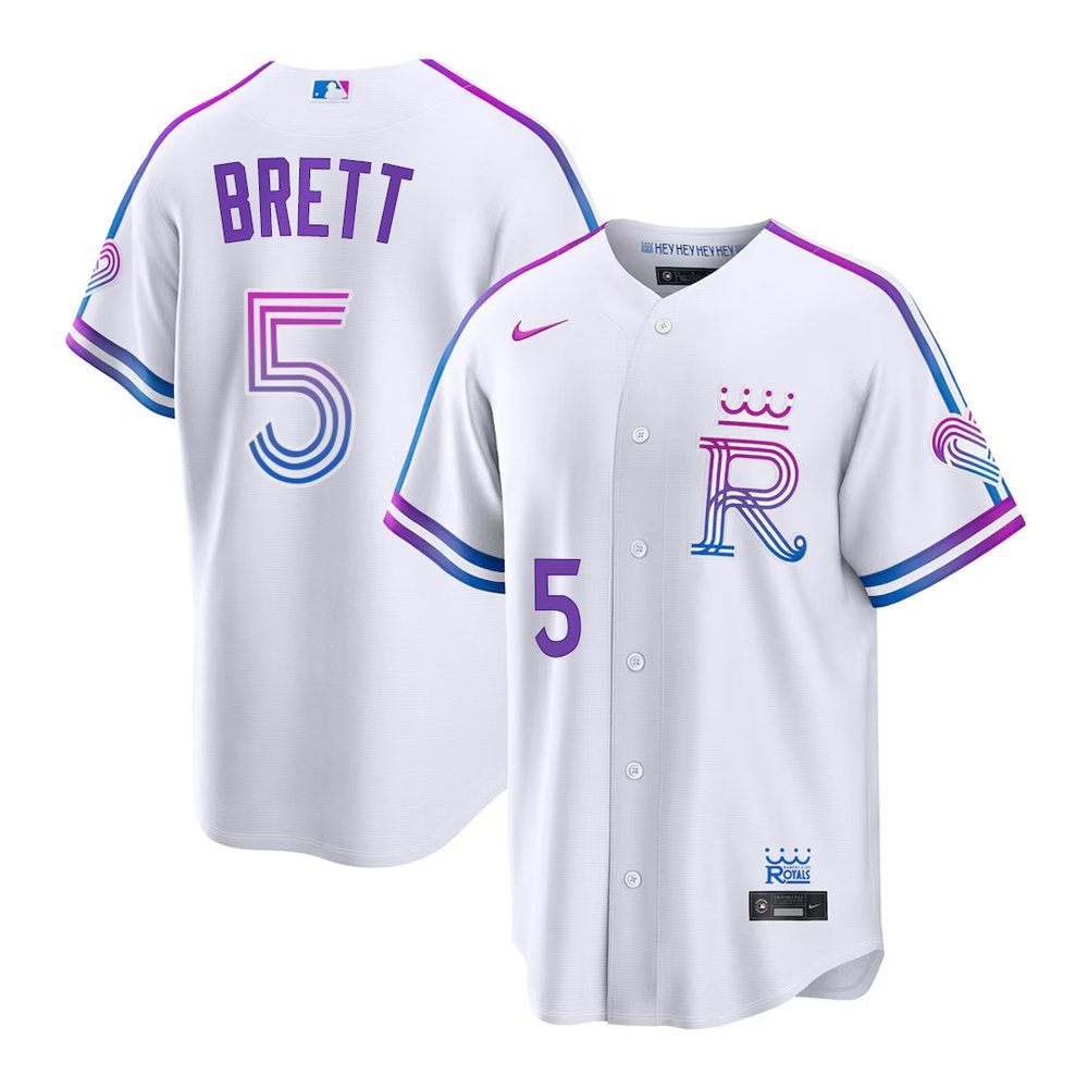 Youth Kansas City Royals #5 George Brett White 2026 City Connect Stitched Jersey