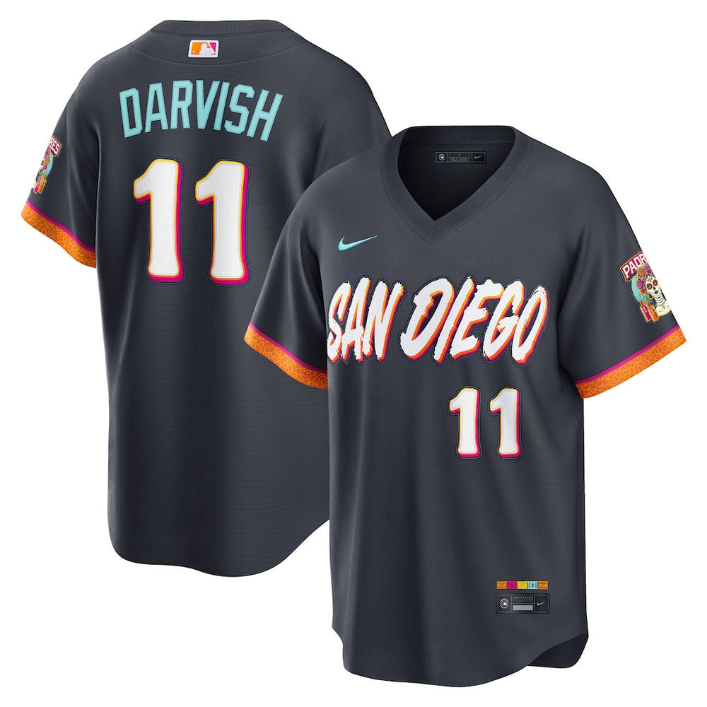 Youth San Diego Padres #11 Yu Darvish Nike Obsidian 2026 City Connect Stadium Jersey