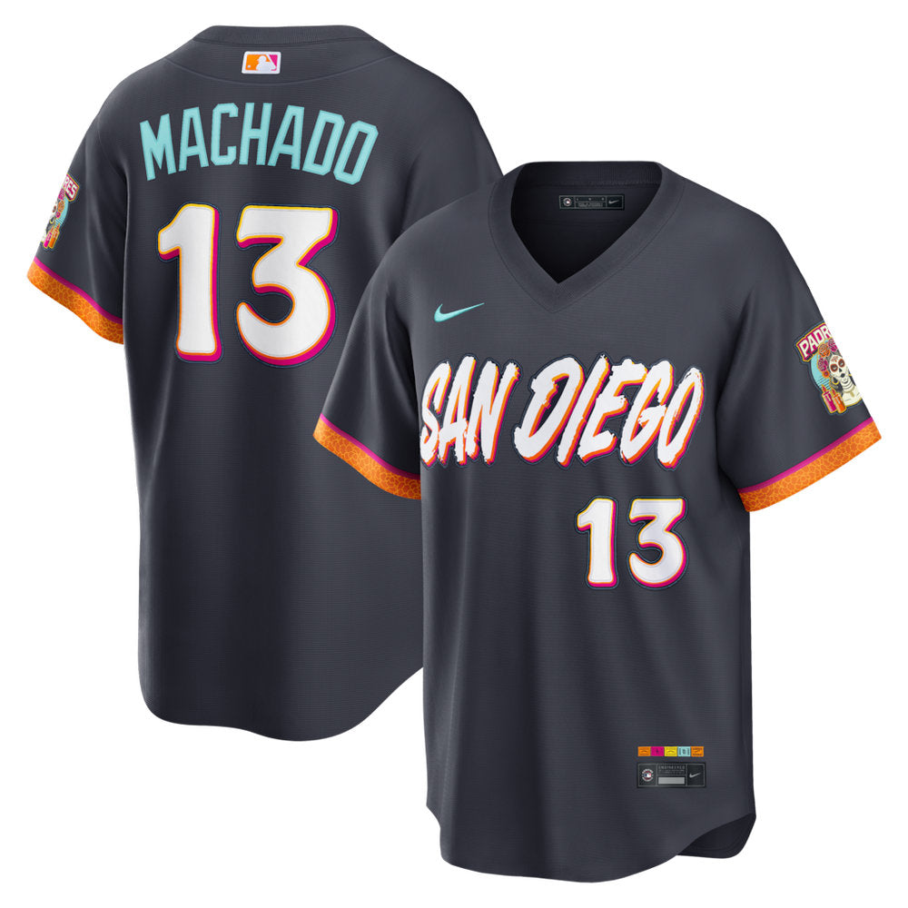 Youth San Diego Padres #13 Manny Machado Nike Obsidian 2026 City Connect Stadium Jersey